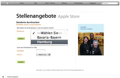 AppleStore Mitarbeiter Hamburg
